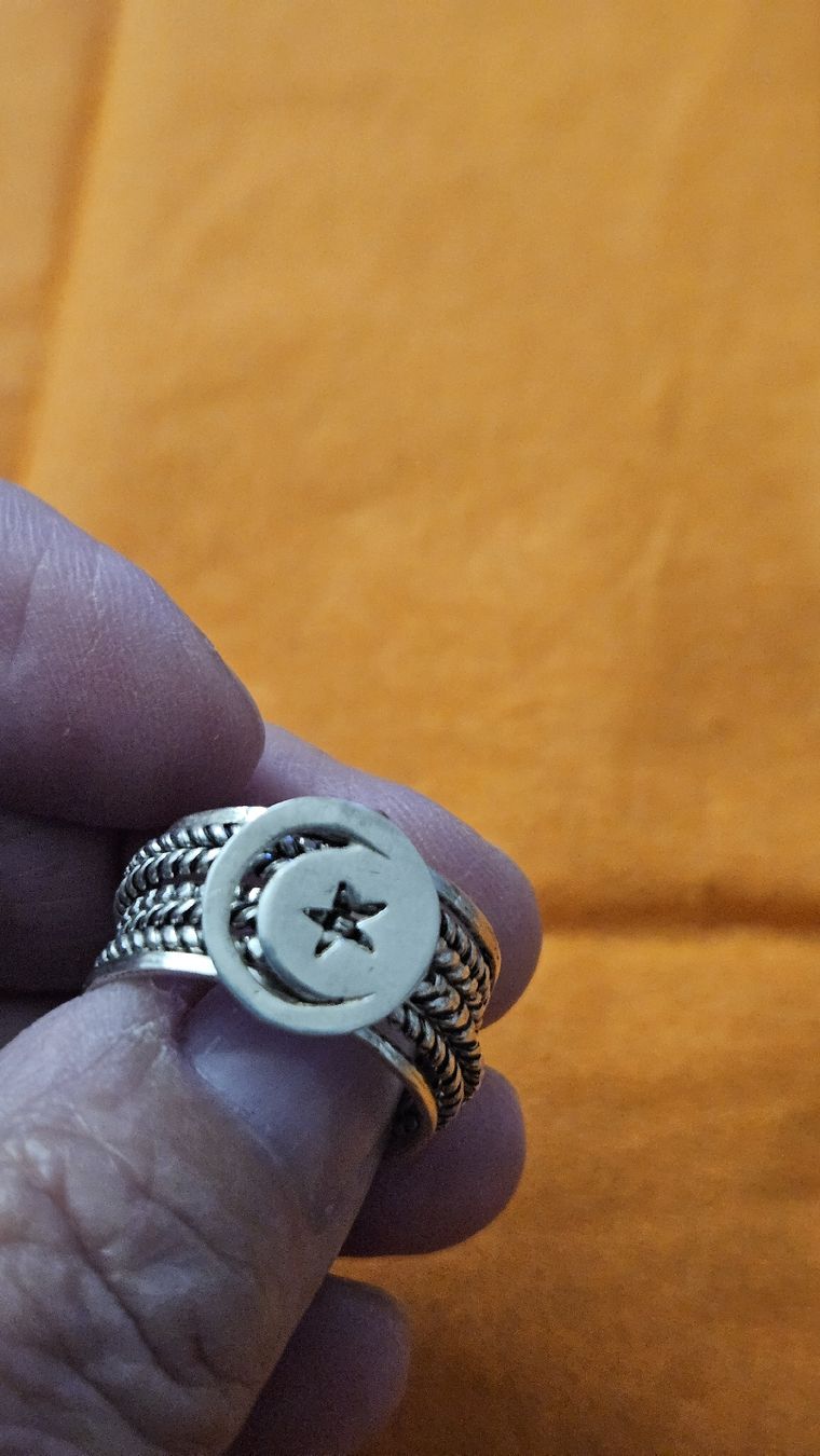 Anelli: bague " semainier" Tunisie argent 925 gr58 – Usato da Lausanne venduto da Angelite 2