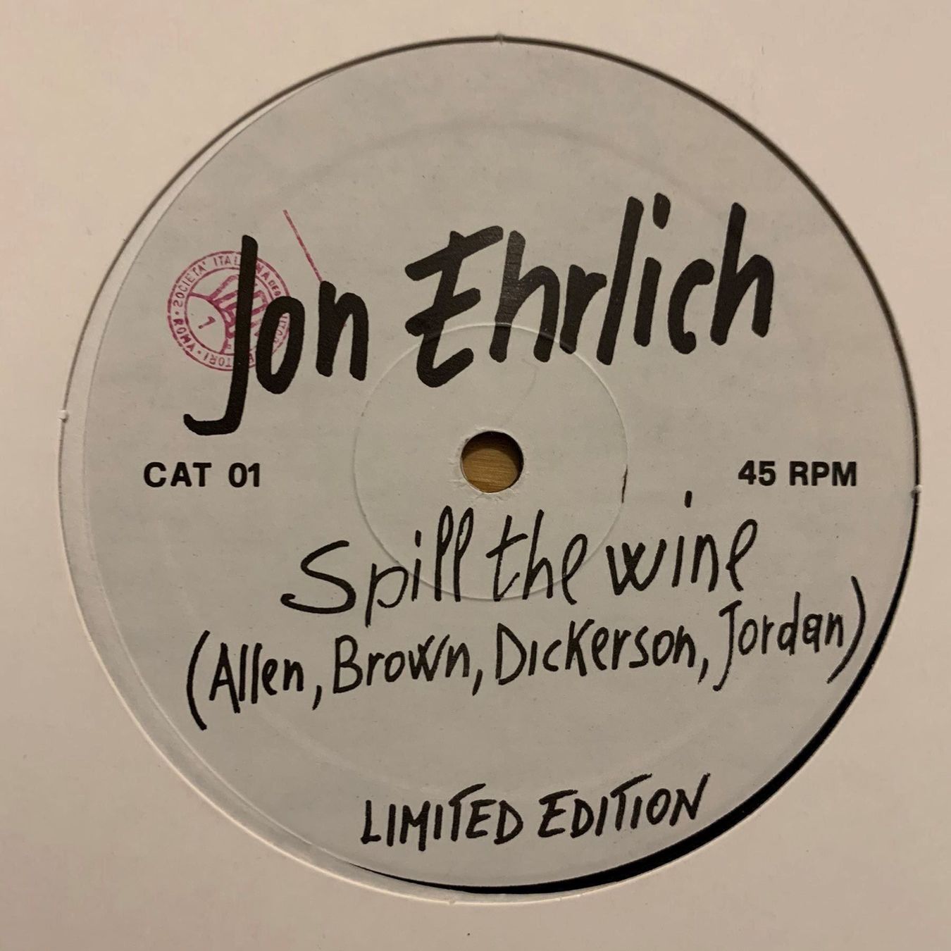 Dischi in vinile: JON EHRLICH / SPILL THE WINE – Usato da Sarnen venduto da m-basic 2