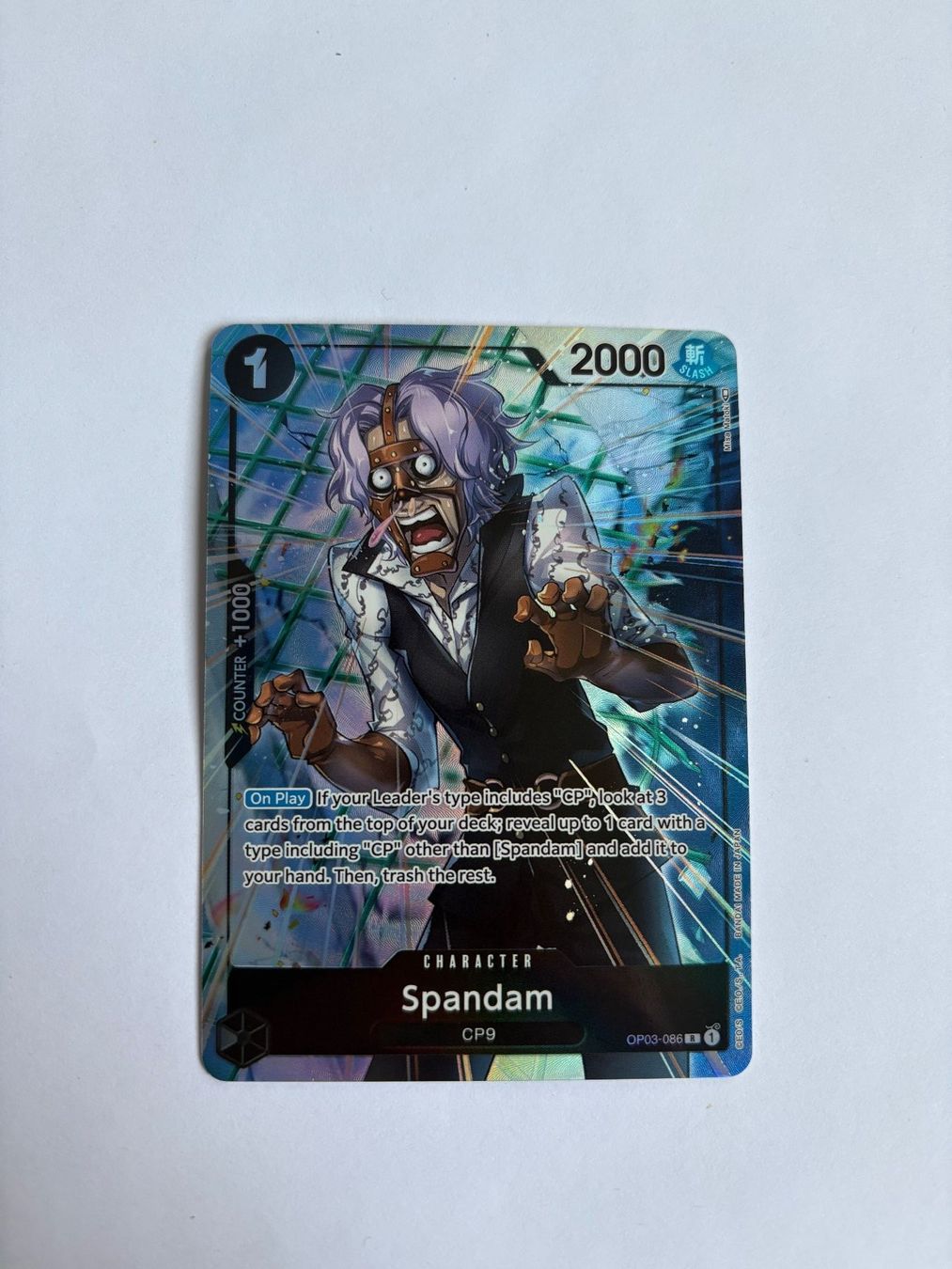 Spandam [Alternate Art] OP03-086 One Piece (Neu (gemäss Beschreibung ...