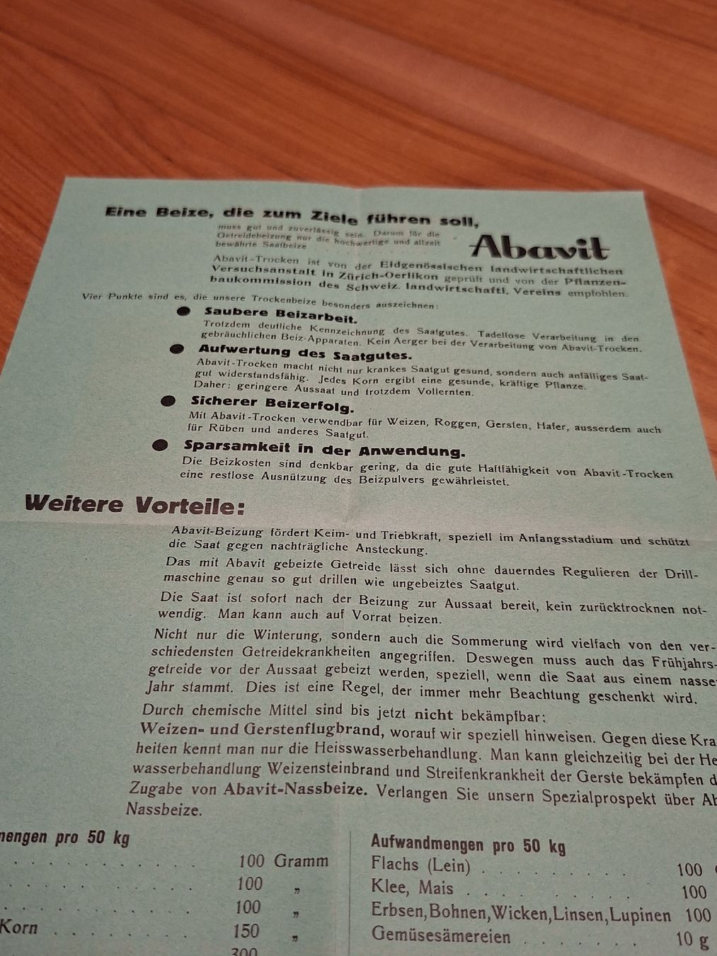 Dokumente: Abavit Proschüre 1940--50 P.H.Stehelin Basel – Gebraucht aus Ganterschwil von HeidiuPeter 5