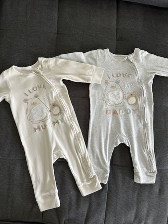 M&S Pyjamas, Baby Sleepsuits 6-12 months, 74-80