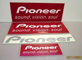 4 STICKERS PIONEER