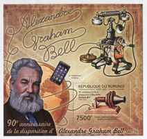 Block "Telefon. Graham Bell". Burundi.