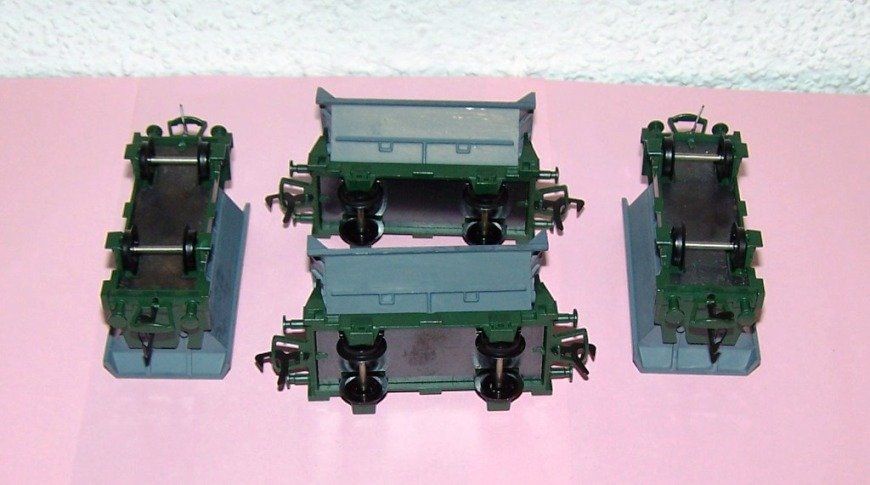 Fleischmann Modelleisenbahnen: Fleischmann H0 5501: 4 Stück Kipplorenwagen, DC – Gebraucht aus Brüttisellen von Rentner44zh 2