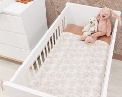 Lit banquette marque BOPITA 70x140 Lynn Blanc/Naturel matela