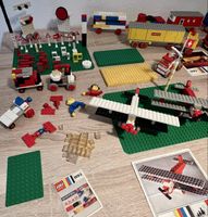 Grosses 60/70er Vintage LEGO Lot LKW‘s Flugzeug Eisenbahn