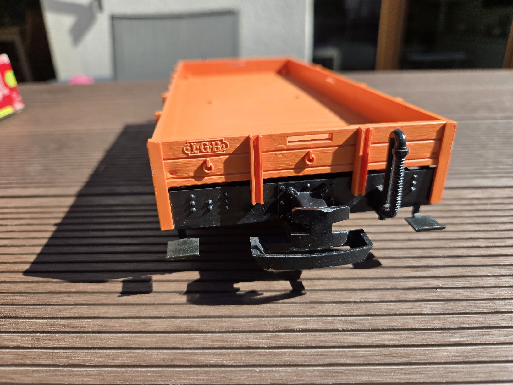 LGB Modellini di ferrovie: Wagon LGB 4010 plat à bords bas – Usato da Satigny venduto da Gatoil 1