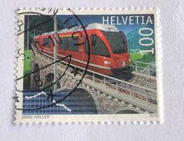 Nr.1350 mit Stempel 2010 100 jahre Berninalinie Sondermarken