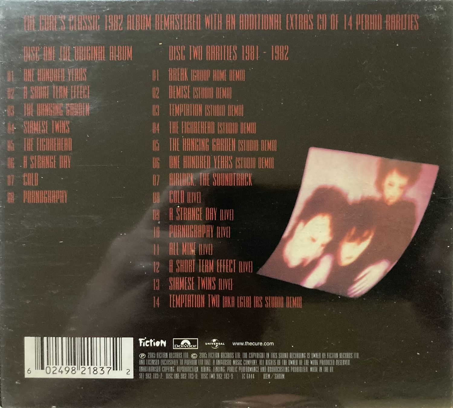 CD: THE CURE - PORNOGRAPHY – Usato da Bottens venduto da hotter-than-hell 1
