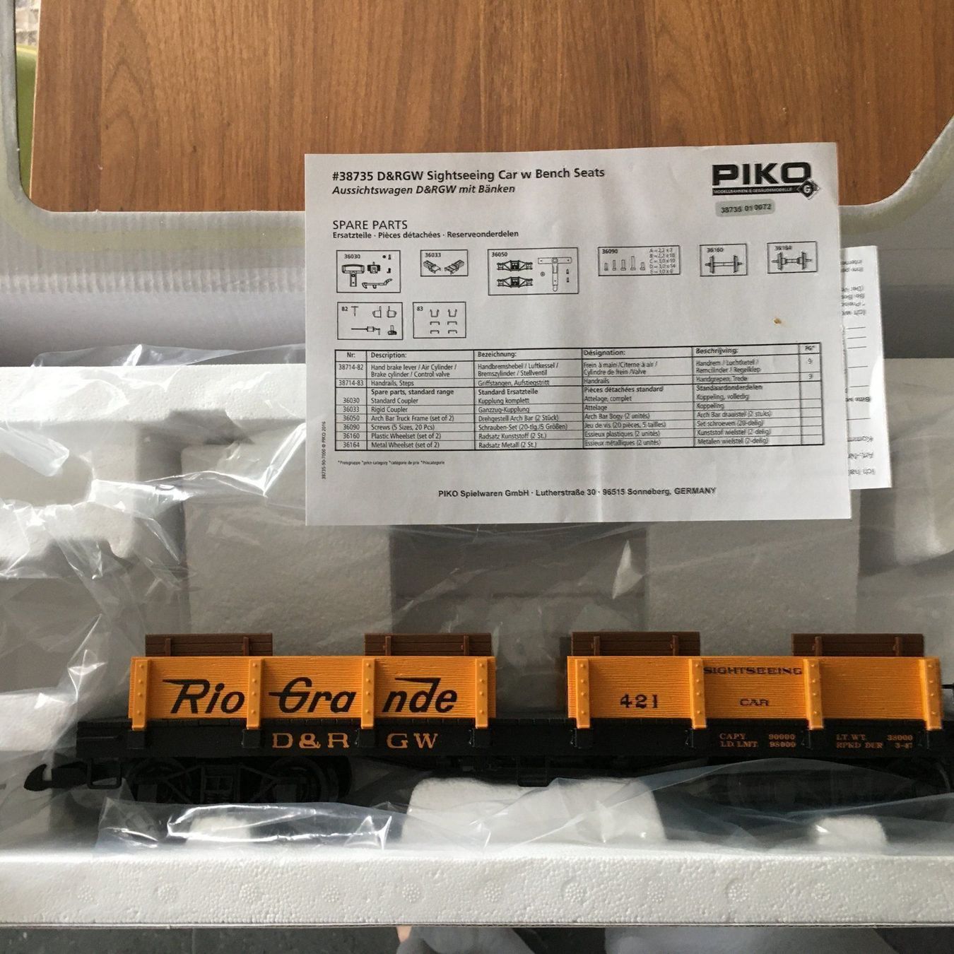 Piko Modellini di ferrovie: PIKO Spur G 38735 – Usato da Rudolfstetten venduto da Gwyneth2