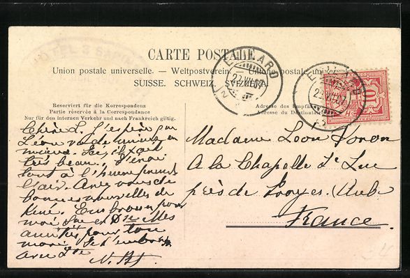 Cartoline postali: AK Leubringen, Vue d' Evilard – Usato da Berlin venduto da bartko-reher 1
