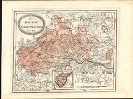 Schaffhausen Kupferstichkarte   Reilly