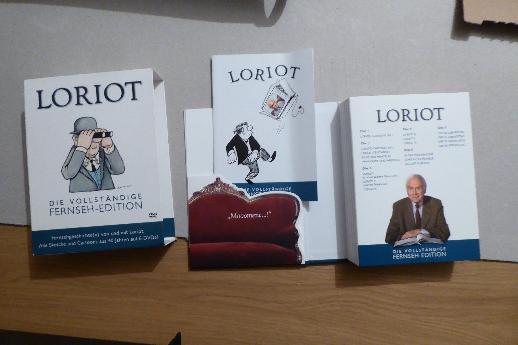 Tutti i DVDs: DVD Loriot vollständige Fernseh Edition – Usato da Allschwil venduto da Summelsarium 4