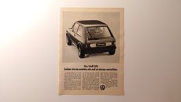 VW / VOLKSWAGEN GOLF GTI - Werbung / Bilddokument / Reklame