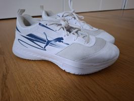 Puma Runner Turnschuhe, Weiss/Blau, Grösse 36 - Top!