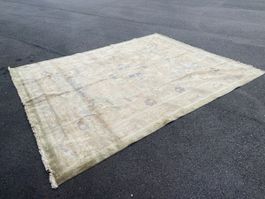 Handgefertigter Vintage-Teppich aus Seide, 2,4 x 3 m