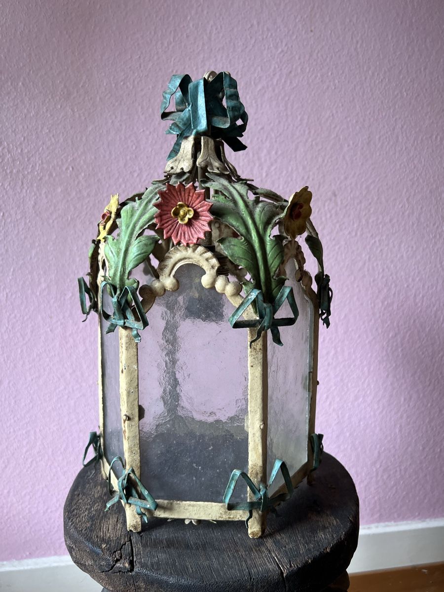 Lampadari & plafoniere: Florale Toleware Hängelampe – Usato da Zürich venduto da juergarno