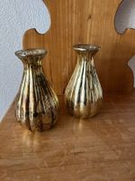 Vasen-Set bauernsilber goldig