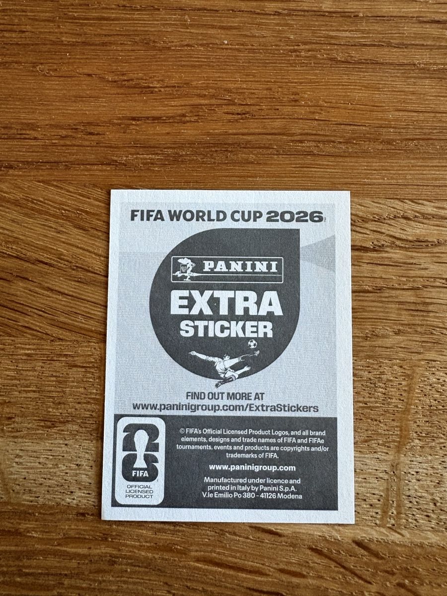 Panini Carte collezionabili:  Panini Extra Sticker Christian Pulisic 2026  – Nuovo e nell'imballaggio originale da Wünnewil venduto da VinRa 1