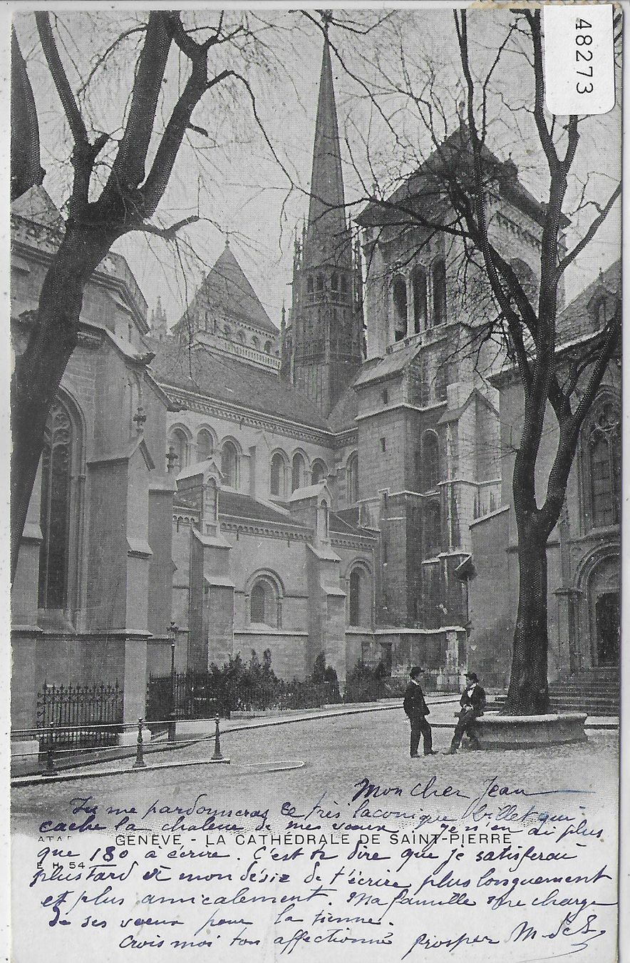Cartoline postali: Geneve - La Cathedrale de Saint-Pierre – Usato da Ettingen venduto da Kartenplanet