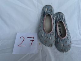 Gr. 27 / Turntäppelis Eulenmuster / ballerines motif hiboux