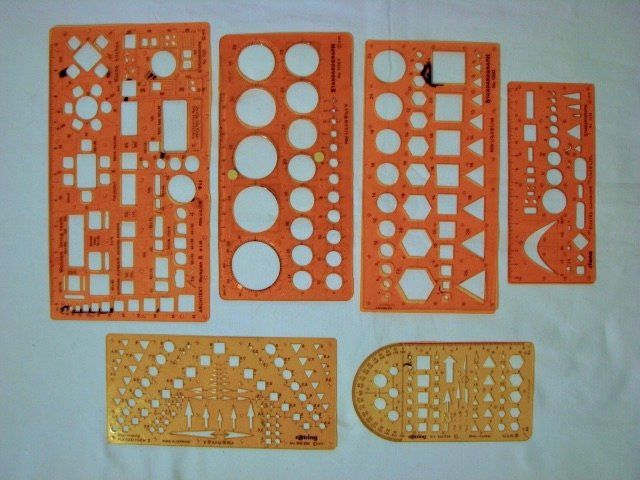 Zeichen Schablonen 4x Standard Graph 2x Rotring Architektur Kaufen