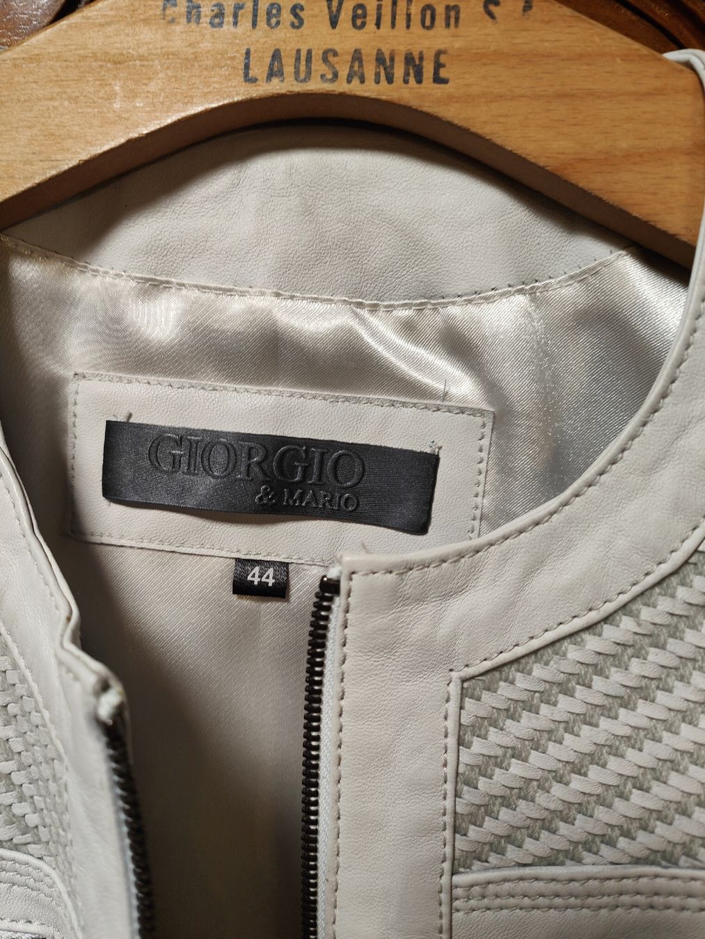 Vestes: Veste en cuir Giorgio & Mario, taille 42 – Neuf (Voir description) à Massongex par kik_y97b 1