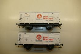 Pola Maxi 0: 2xDB Güterwagen Henninger Bräu