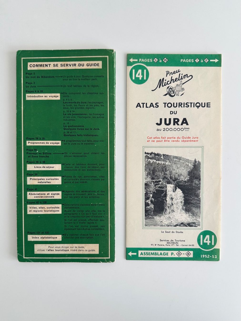 Libri: Jura 1952-53: Guide Vert Michelin – Usato da Zürich venduto da arn___ 4