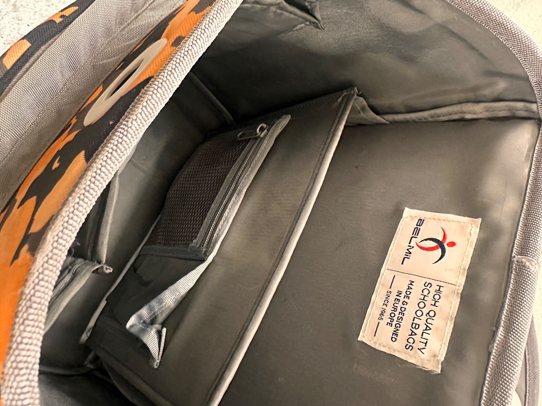 Rucksäcke: Schultasche Belmil Compact Orange Camouflage – Gebraucht aus Vaduz von valeole 4