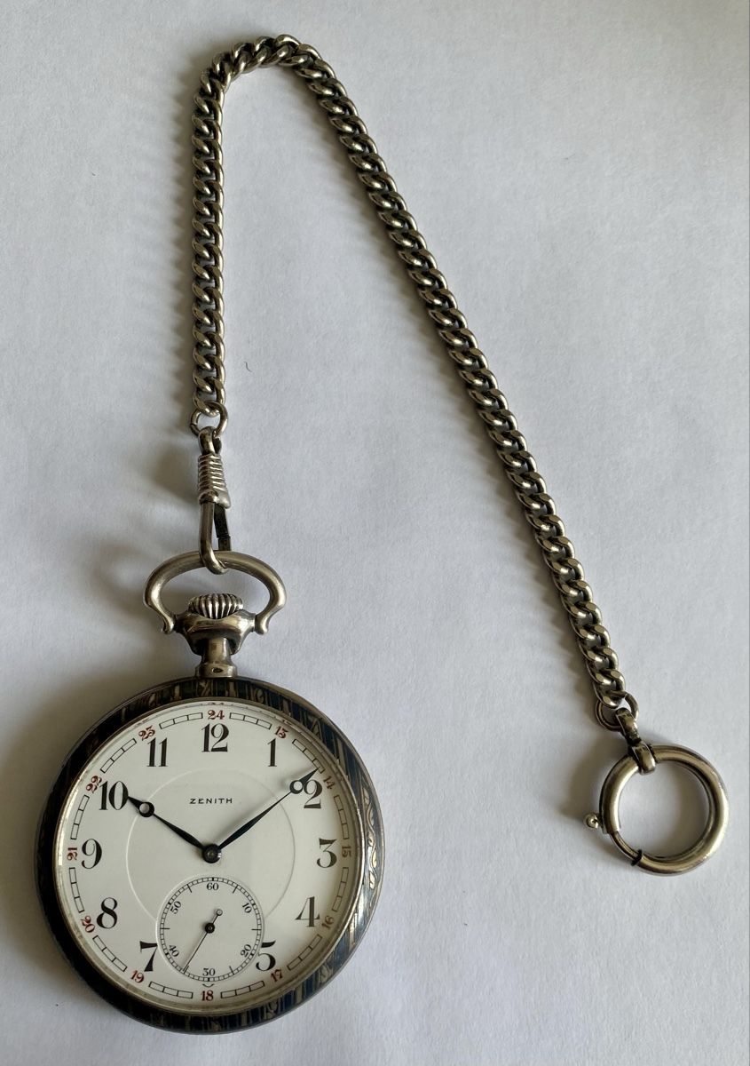 Zenith Orologi: Zénith vintage gousset argent carrure nielée – Usato da Montagny-la-Ville venduto da SecondA6Heuer 4