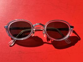 Vintage Clip-On Sonnenbrille / Brille mit abnehmbaren Sonnen
