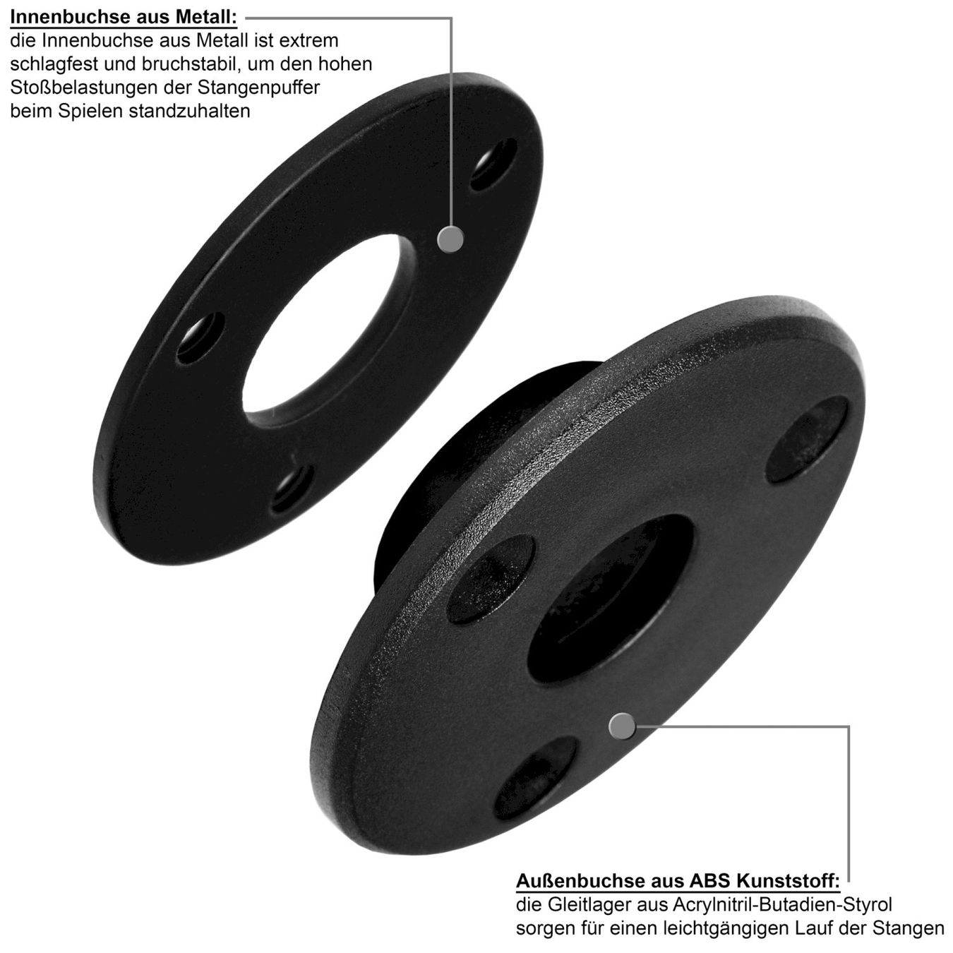 Giochi: TUNIRO Tischkicker BASIC Schwarz – Nuovo e nell'imballaggio originale da Bottighofen venduto da zaap 5