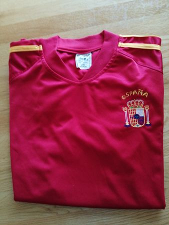 Spanien Trikot, Rot/Gold, Gr. S-M,  Fussball