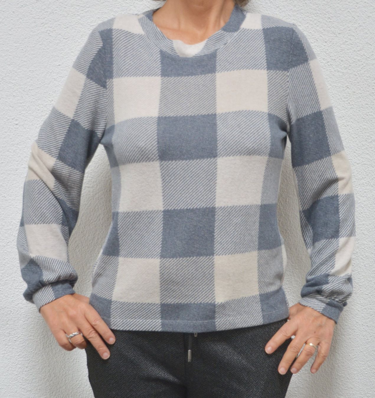 Tom Tailor Maglioni & Felpe: leichter Damen Pullover mit Karo Muster von Tom Tailor, Gr.S – Usato da Niederhasli venduto da littledrop