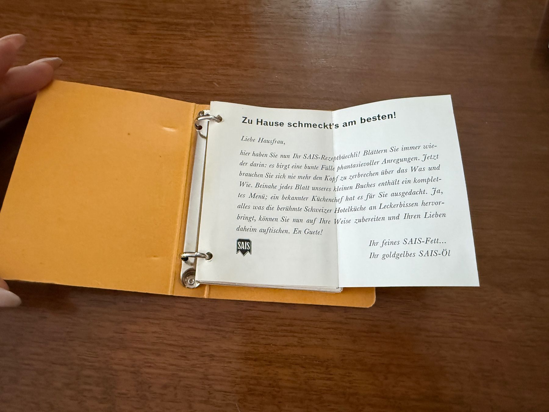 Libri: SAIS Rezeptbuch Ringbuch – Usato da Erstfeld venduto da Uhu1980 1
