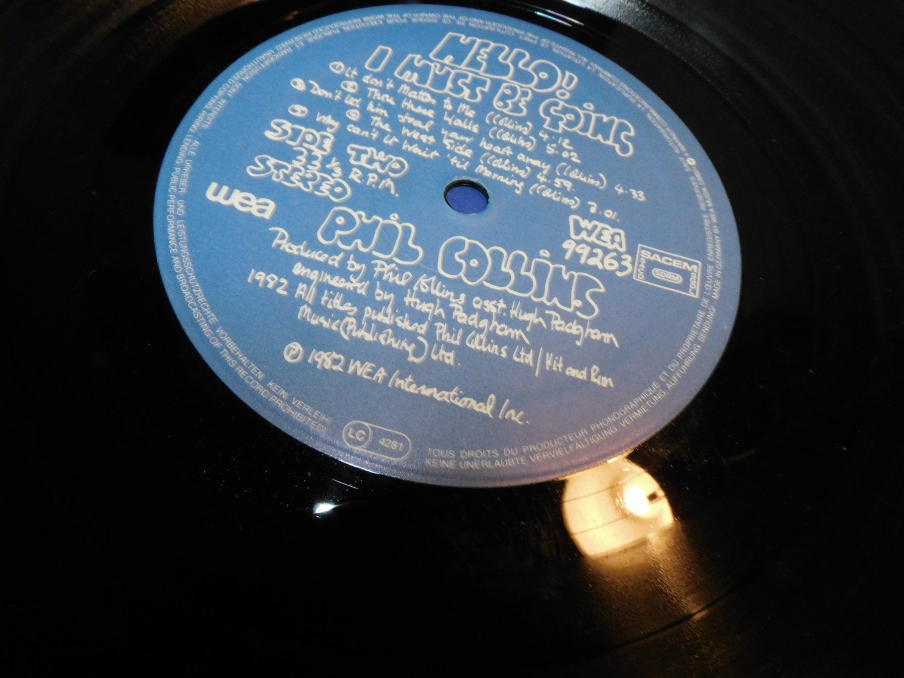 Dischi in vinile: LP Schallplatte 1982 Phil Collins - Hello - LP – Usato da Sursee venduto da 76 1