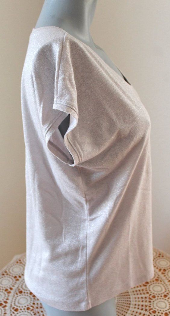 T-shirt: Oberteil mit Glizer, verm. M/L – Usato da Locarno venduto da madame-tus-sauds 1