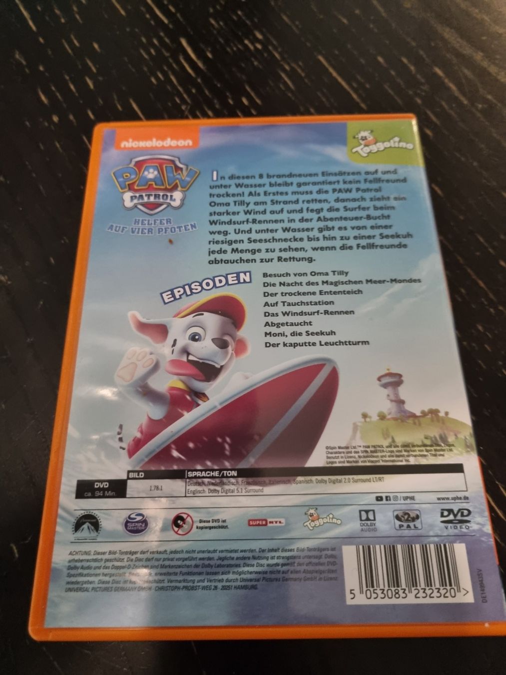 Tutti i DVDs: PAW Patrol Einsatz im Wasser – Usato da Kaiseraugst venduto da muggel27 1