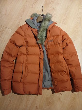 Cosy rarely worn rust Jack Wolfskin Down Jacket F Size S