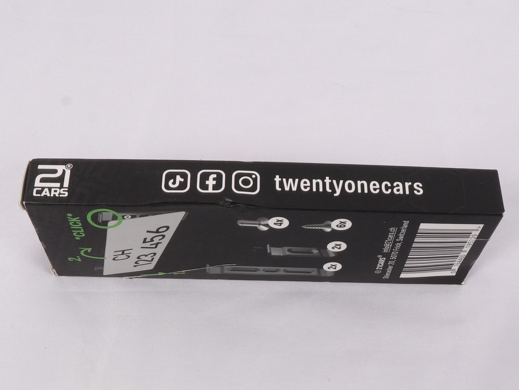 Supporti a parete: 21CARS Kennzeichenhalter – Nuovo (secondo la descrizione) da Steinen venduto da Restwert_Steinen 8
