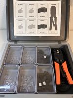 RJ45 & T+T Crimpzange Set - Netzwerk Profi Werkzeug-Koffer
