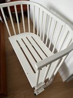 Babybay Beistellbett weiß mit Matratze und Nest