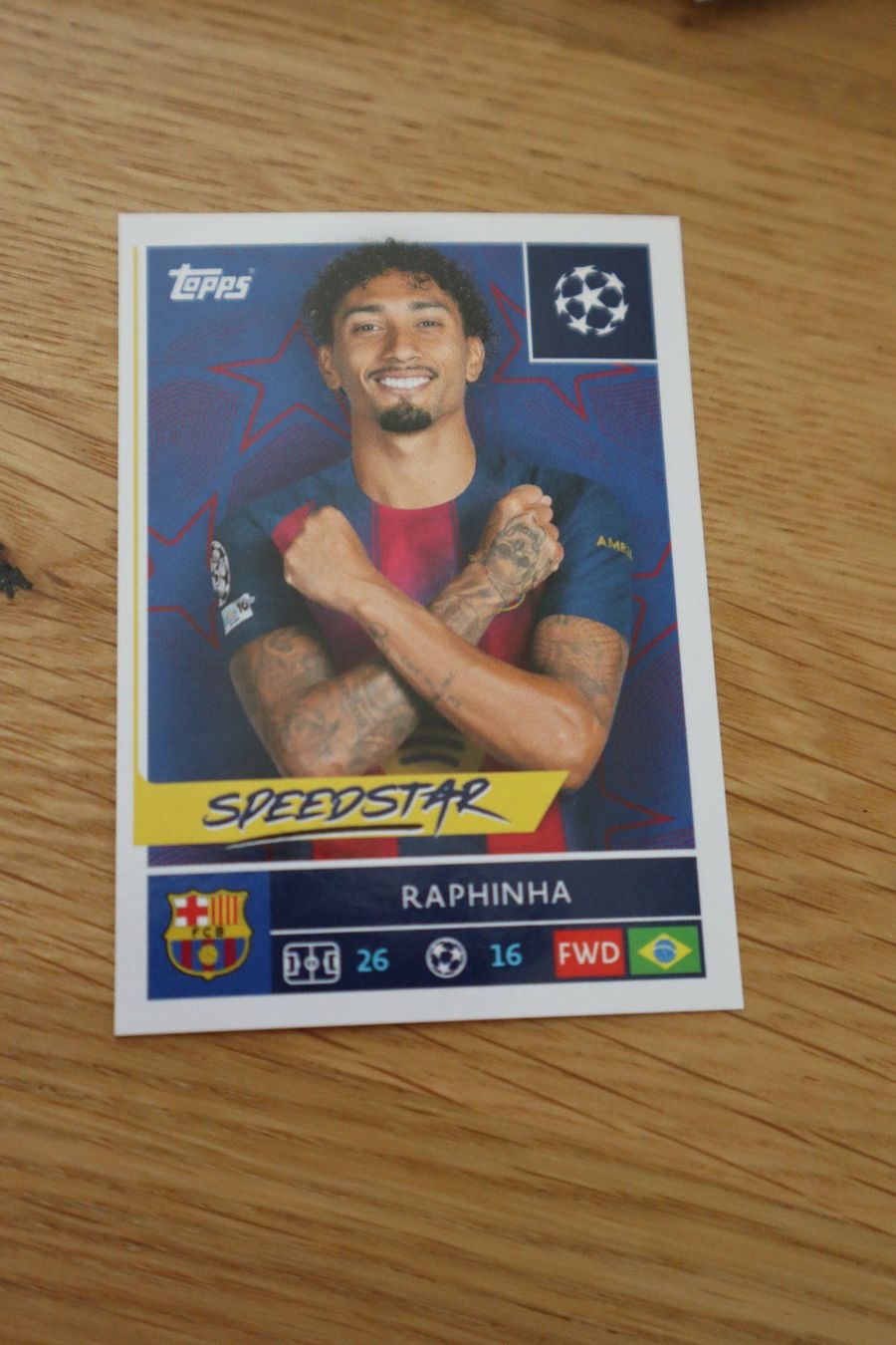 Topps Sammelbilder & Trading cards: Topps CL 25/26 Sticker Nr.192 Raphinha – Gebraucht aus Luzern von grnet06