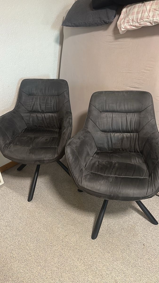 Sessel: 2x Sessel Grau, Top Zustand, Drehfunktion! – Gebraucht aus Dieterswil von nad_5twy
