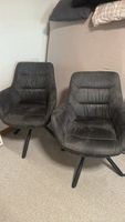 2x Sessel Grau, Top Zustand, Drehfunktion!