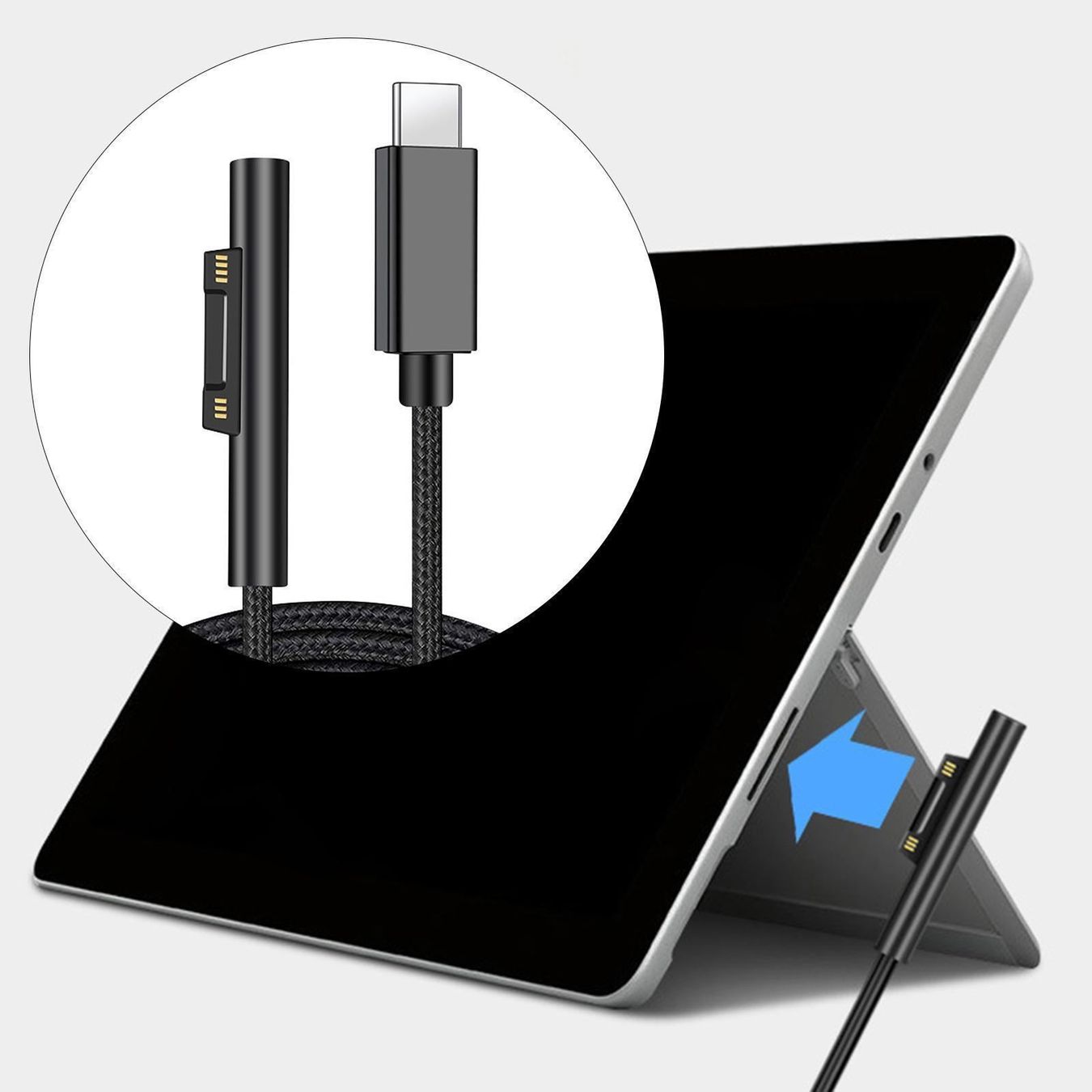 Cavi: Ladekabel Typ C PD Microsoft Surface Pro 7/6/5/4/3 – Nuovo (secondo la descrizione) da Kirchdorf AG venduto da Apost008 1