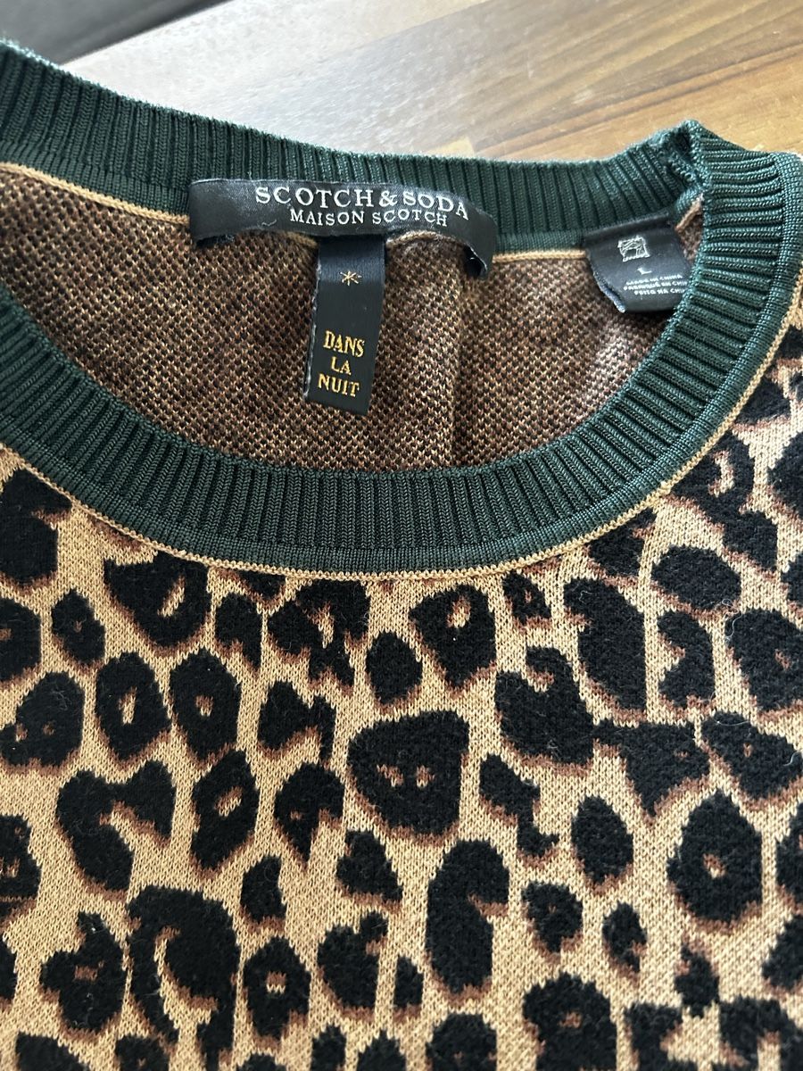 Maglioni & Felpe: SCOTCH & SODA Pullover Gr. L Leo Print  – Nuovo (secondo la descrizione) da Balsthal venduto da LaLiLu77 1