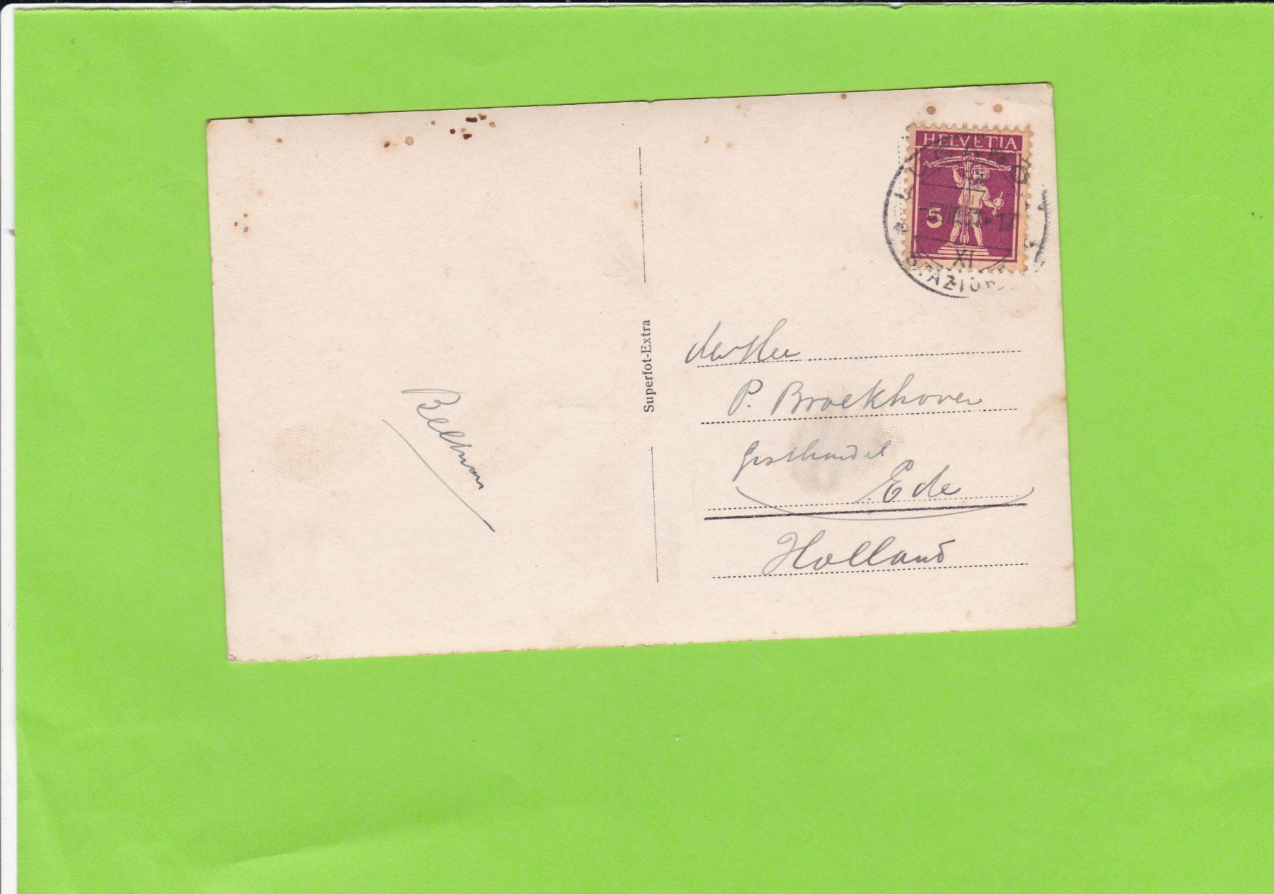 Cartoline postali: Lugano-verso im Monte Brè – Usato da St. Peterzell venduto da neckertal 1