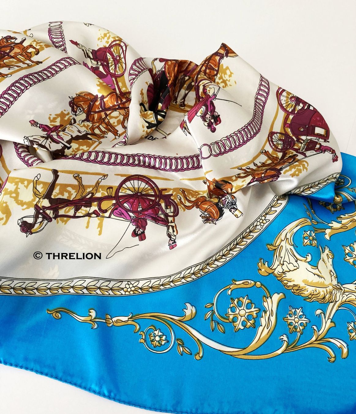 Foulards, Tücher & Schals: Gross Halstuch für Damen – Neu und originalverpackt aus Riehen von Threlion 4